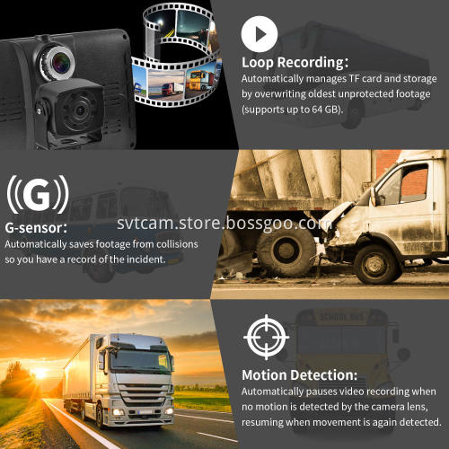 Dash Camera with Rear View Camera Kit